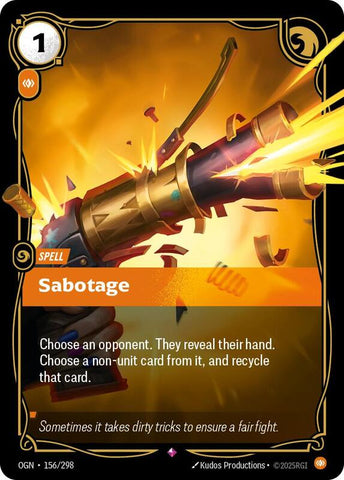 Sabotage 156/298 - Origins (OGN)