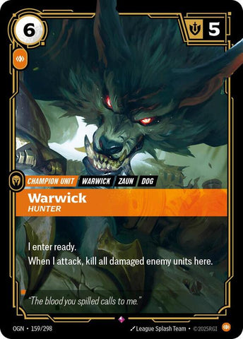 Warwick - Hunter 159/298 - Origins (OGN)