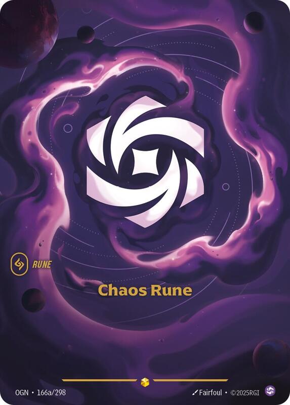 Chaos Rune (Alternate Art) 166a/298 - Origins (OGN)
