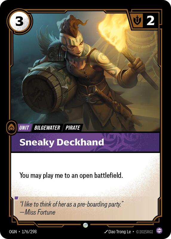 Sneaky Deckhand 176/298 - Origins (OGN)