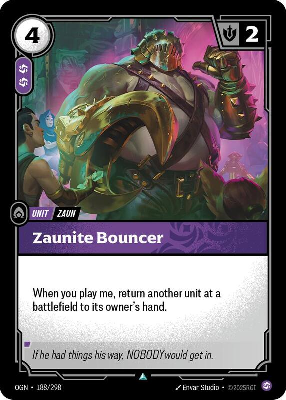 Zaunite Bouncer 188/298 - Origins (OGN)