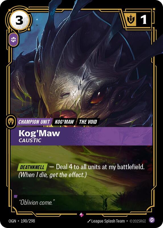 Kog'Maw - Caustic 190/298 - Origins (OGN)