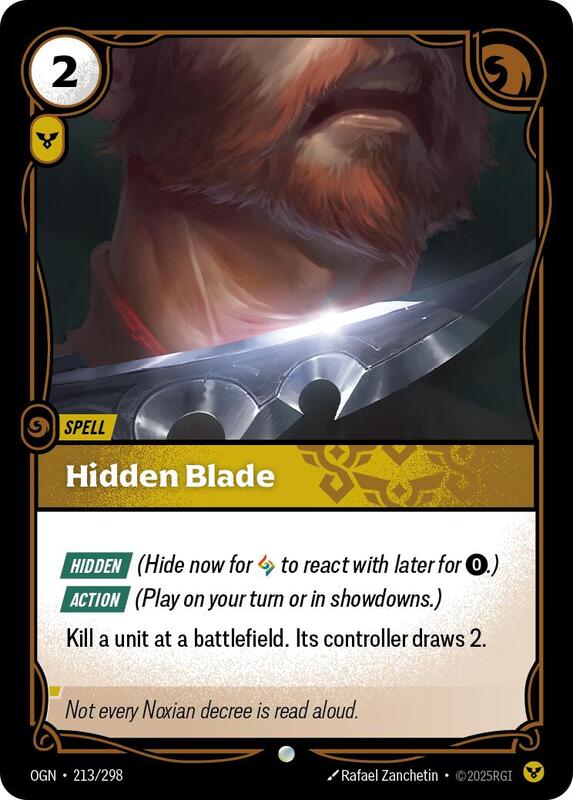 Hidden Blade 213/298 - Origins (OGN)