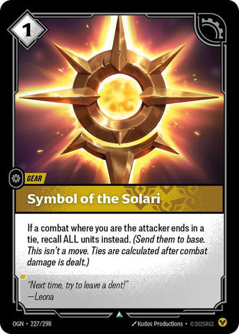 Symbol of the Solari 227/298 - Origins (OGN)
