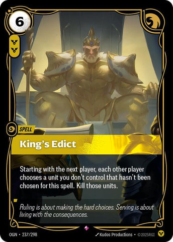 King's Edict 237/298 - Origins (OGN)