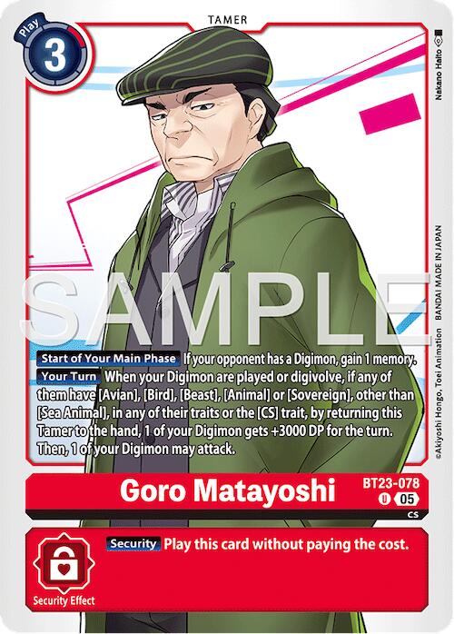 Goro Matayoshi [BT23-078] [Hackers' Slumber] 