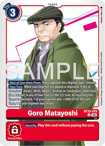 Goro Matayoshi [BT23-078] [Hackers' Slumber] 