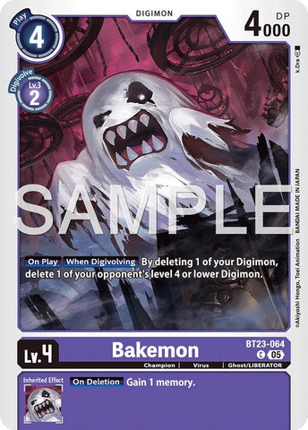Bakemon [BT23-064] [Hackers' Slumber] 