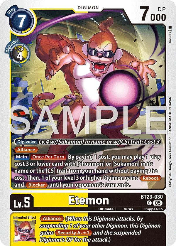 Etemon [BT23-030] [Hackers' Slumber] 