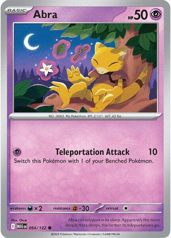 Abra (054/132) [Mega Evolutions: Base Set]