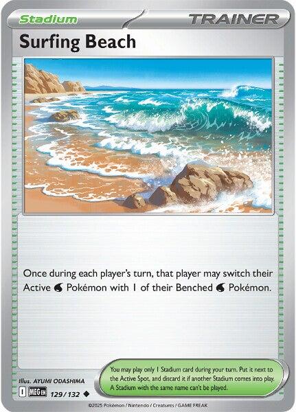 Surfing Beach (129/132) [Mega Evolutions: Base Set] 