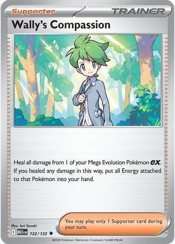 Wally's Compassion (132/132) [Mega Evolutions: Base Set]