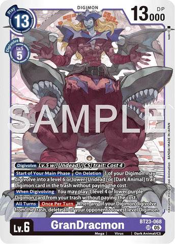 GranDracmon [BT23-068] [Hackers' Slumber] 