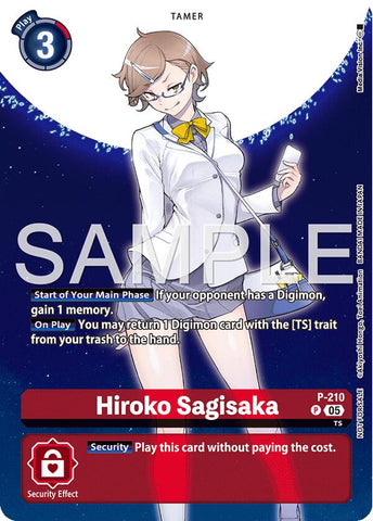 Hiroko Sagisaka [P-210] (Hacker's Slumber Box Promotion Pack) [Promotional Cards] 