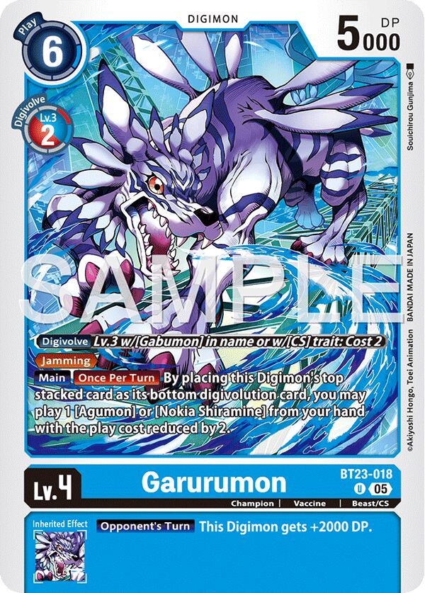 Garurumon [BT23-018] [Hackers' Slumber] 