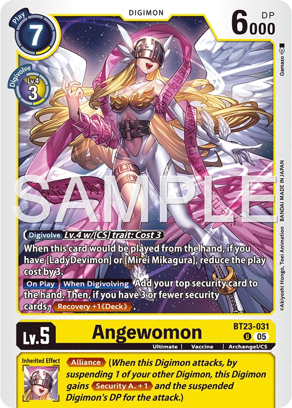 Angewomon [BT23-031] [Hackers' Slumber] 