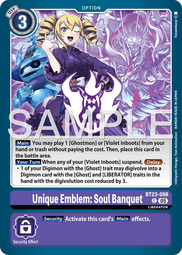 Unique Emblem: Soul Banquet [BT23-098] [Hackers' Slumber] 