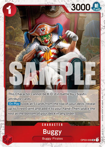 Buggy (OP03-008) (Pirate Foil) [Premium Booster -The Best- Vol. 2] 