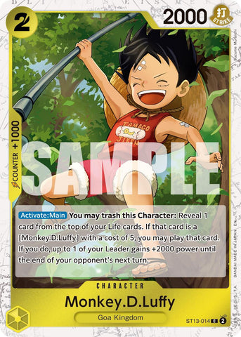 Monkey.D.Luffy - ST13-014 (Pirate Foil)