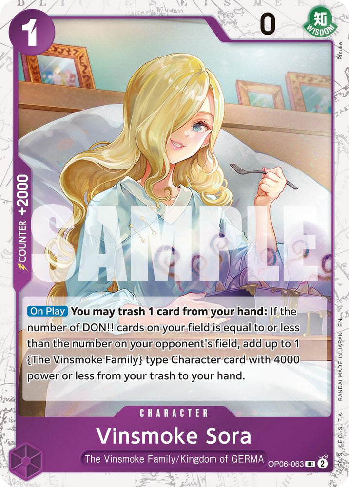 Vinsmoke Sora (Pirate Foil) [Premium Booster -The Best- Vol. 2] 