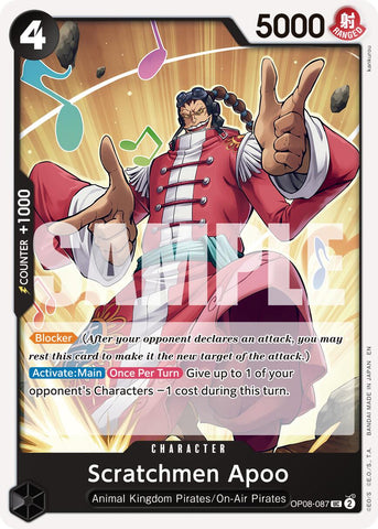 Scratchmen Apoo - OP08-087 (Reprint)