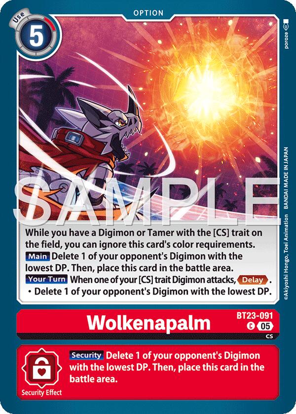 Wolkenapalm [BT23-091] [Hackers' Slumber] 
