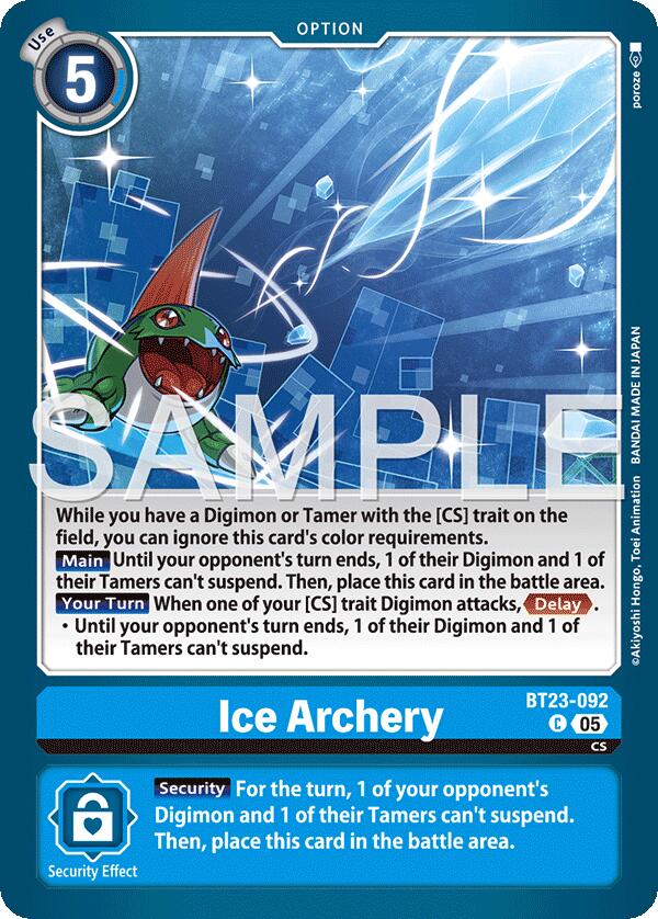 Ice Archery [BT23-092] [Hackers' Slumber] 