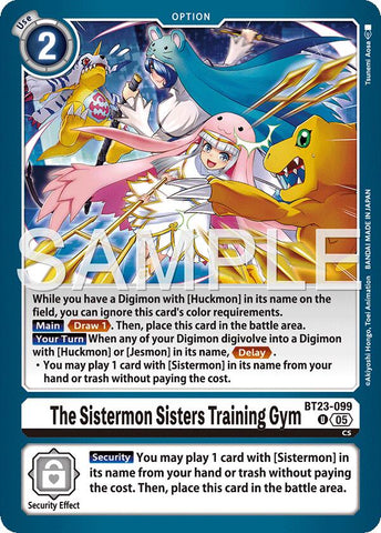 The Sistermon Sisters Training Gym [BT23-099] [Hackers' Slumber] 