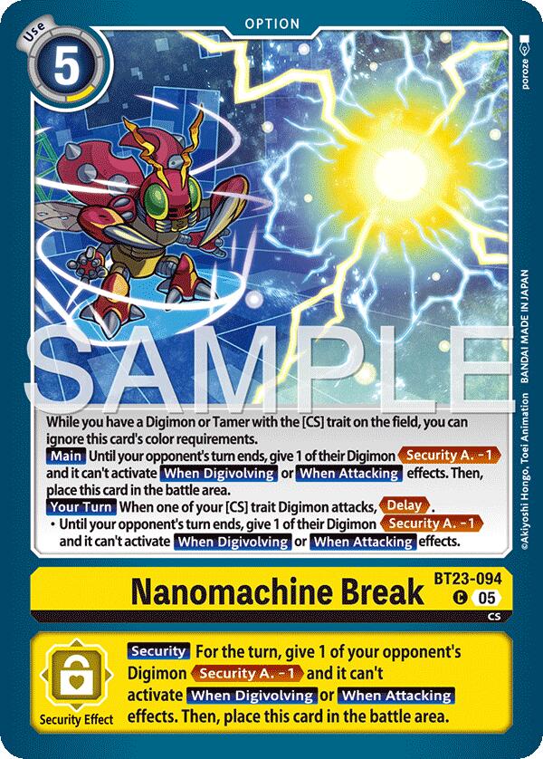 Nanomachine Break [BT23-094] [Hackers' Slumber] 