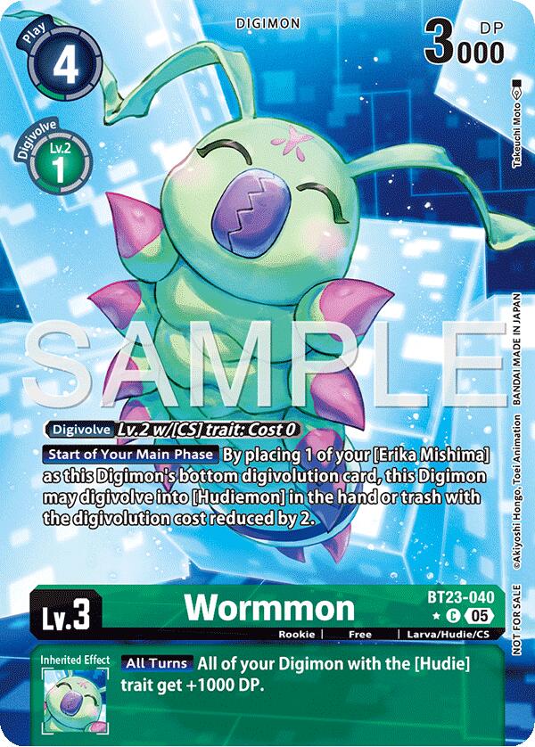 Wormmon [BT23-040] (Alternate Art) [Hackers' Slumber] 