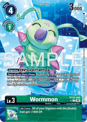 Wormmon [BT23-040] (Alternate Art) [Hackers' Slumber] 