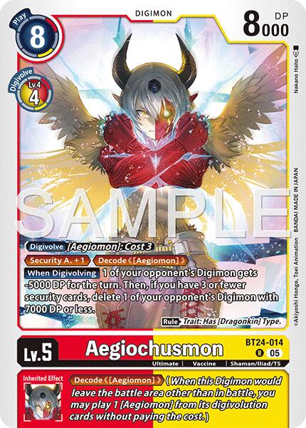 Aegiochusmon [BT24-014] [Time Stranger]