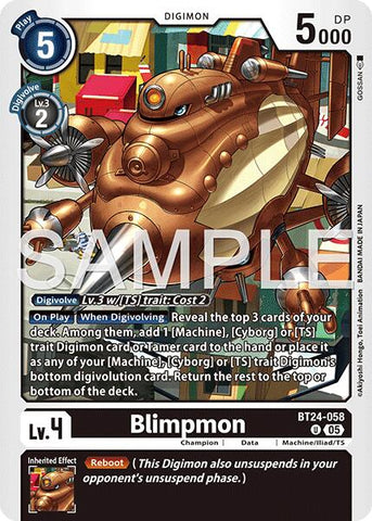 Blimpmon [BT24-058] [Time Stranger]
