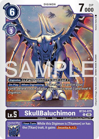 SkullBaluchimon [BT24-075] [Time Stranger]