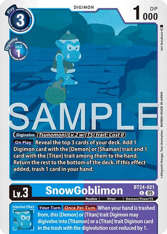 SnowGoblinmon [BT24-021] [Time Stranger]