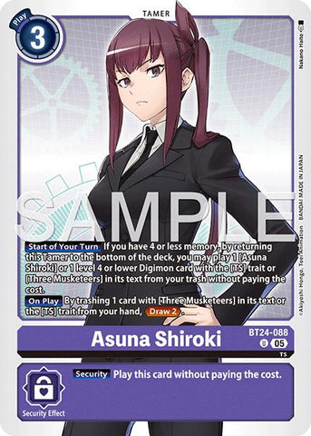 Asuna Shiroki [BT24-088] [Time Stranger]