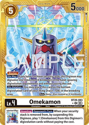 Omekamon - BT20-083 (Gold Border)