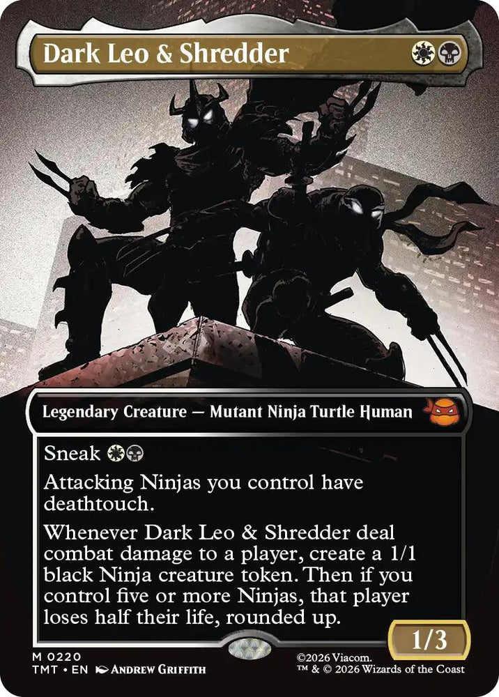 Dark Leo & Shredder (Borderless)