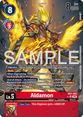 Aldamon [AD1-002] (Alternate Art) [Advanced Booster Digimon Generation]