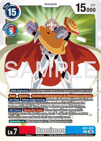 Omnimon [AD1-025] [Advanced Booster Digimon Generation]