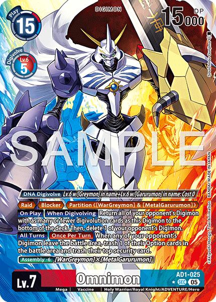 Omnimon [AD1-025] (Alternate Art) [Advanced Booster Digimon Generation]
