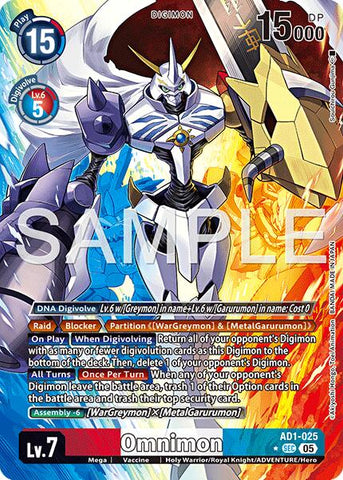 Omnimon [AD1-025] (Alternate Art) [Advanced Booster Digimon Generation]