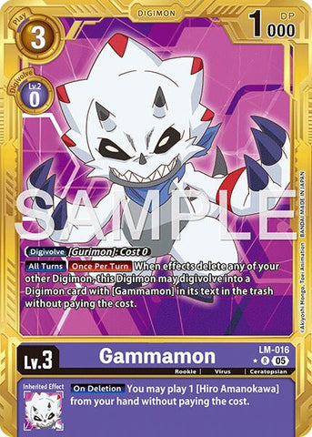 Gammamon - LM-016 (Gold Border)