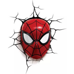 Deco Light Mural Lamp 3D Face Spiderman Avengers Marvel
