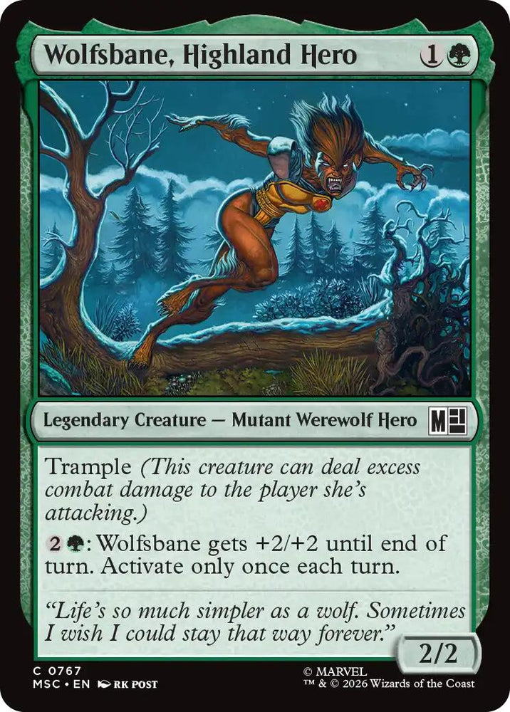 Wolfsbane, Highland Hero