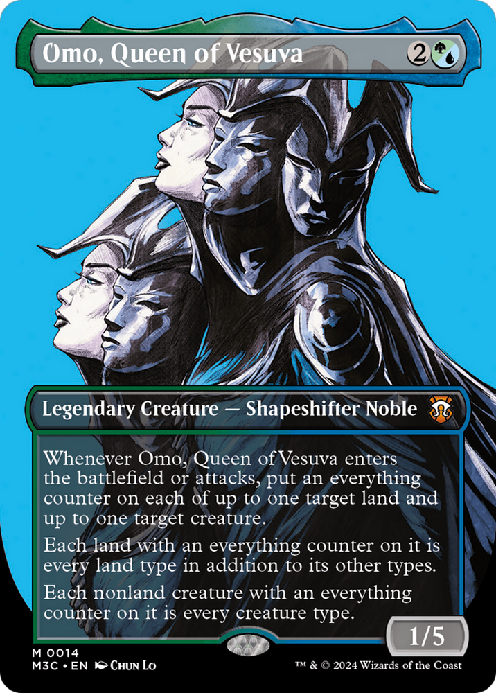 Omo, Queen of Vesuva (Borderless) [Modern Horizons 3 Commander] 