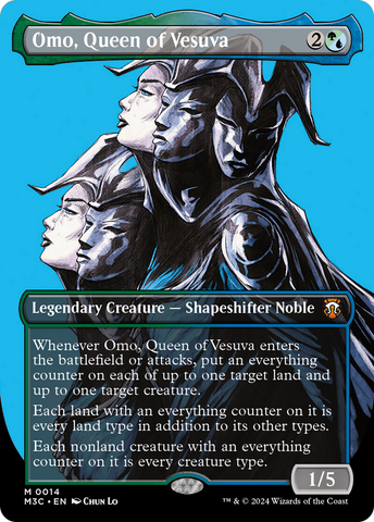Omo, Queen of Vesuva (Borderless) [Modern Horizons 3 Commander] 