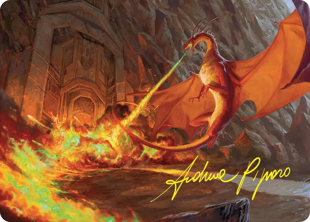 Smaug's Fury Art Card (Gold-Stamped Signature)