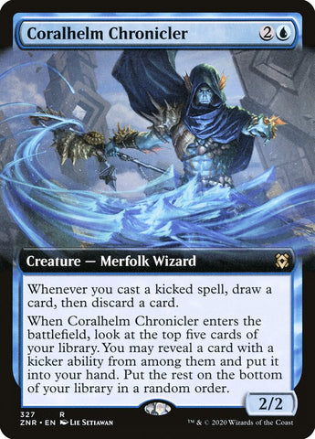 Coralhelm Chronicler (Extended Art) [Zendikar Rising] 
