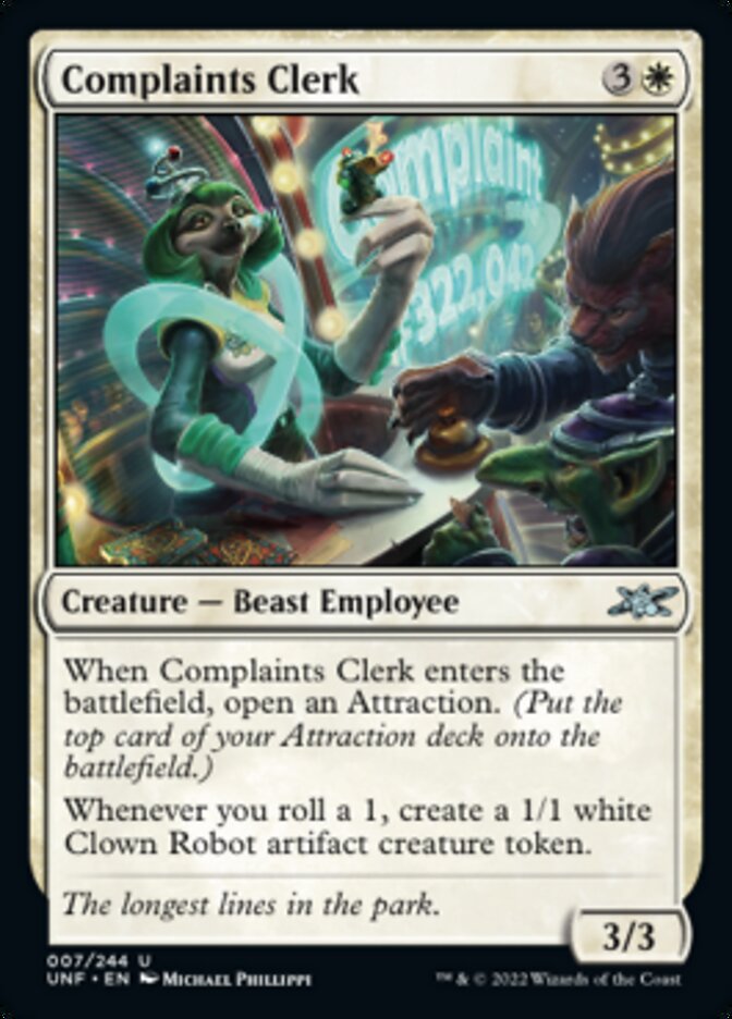 Complaints Clerk [Unfinity] 